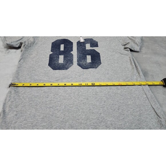 Victoria's Secret XS Grey 86 Campus Cotton Off The Shoulder Tee NWT - Picture 8 of 9